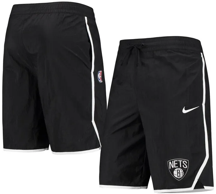Men's Nike Black Brooklyn Nets Courtside Heritage Shorts