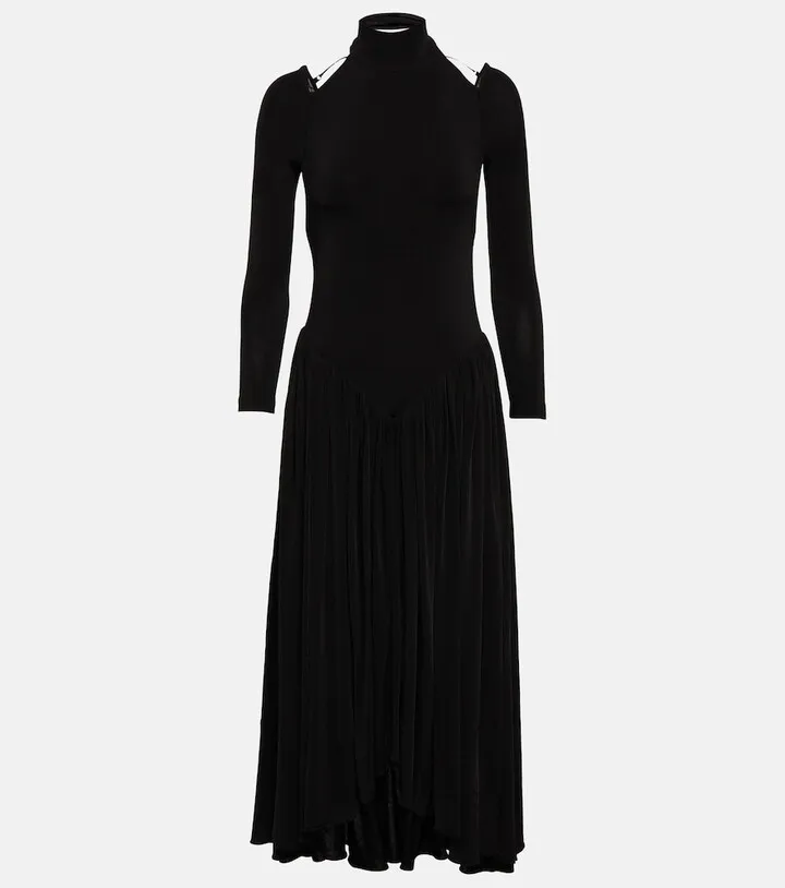 Dasa open-back crepe jersey midi dress
