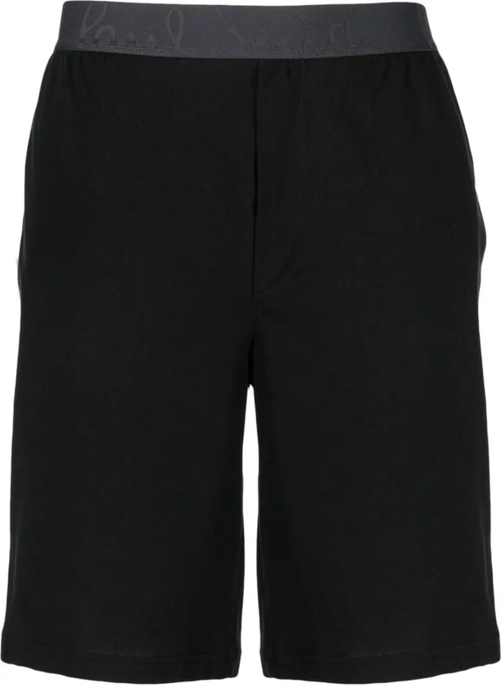 Logo-Waistband Organic-Cotton Lounge Shorts