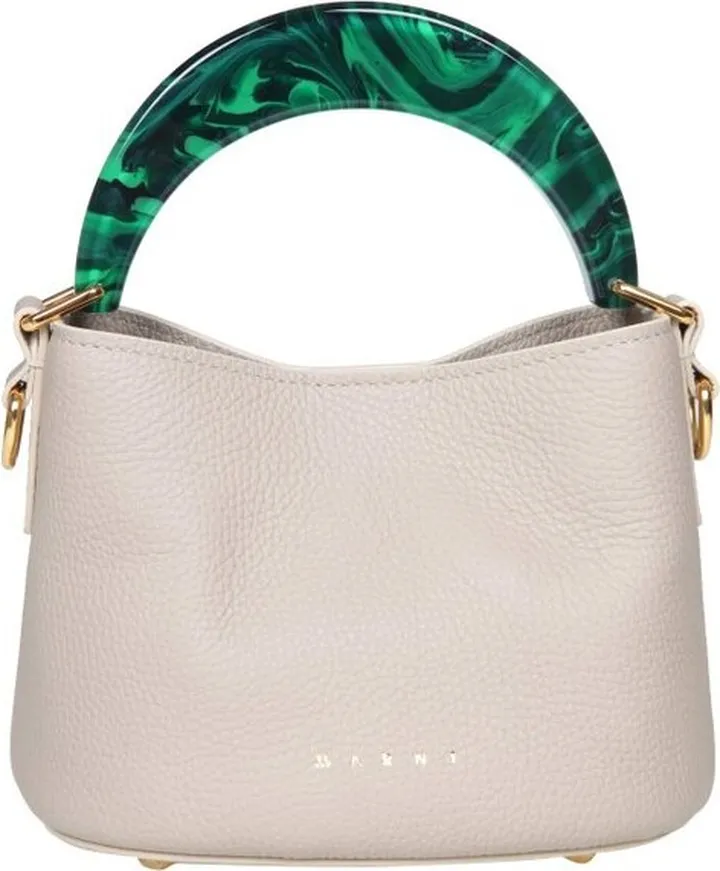 Marni Logo-Printed Handle Detailed Tote Bag