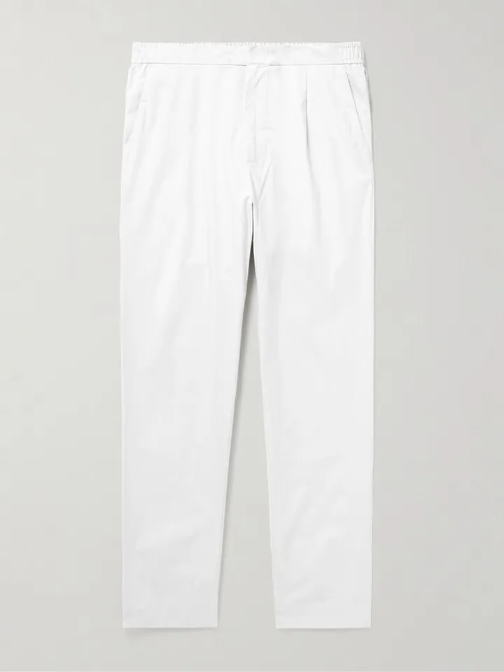 Sedgwick Straight-Leg Stretch-Cotton Poplin Trousers