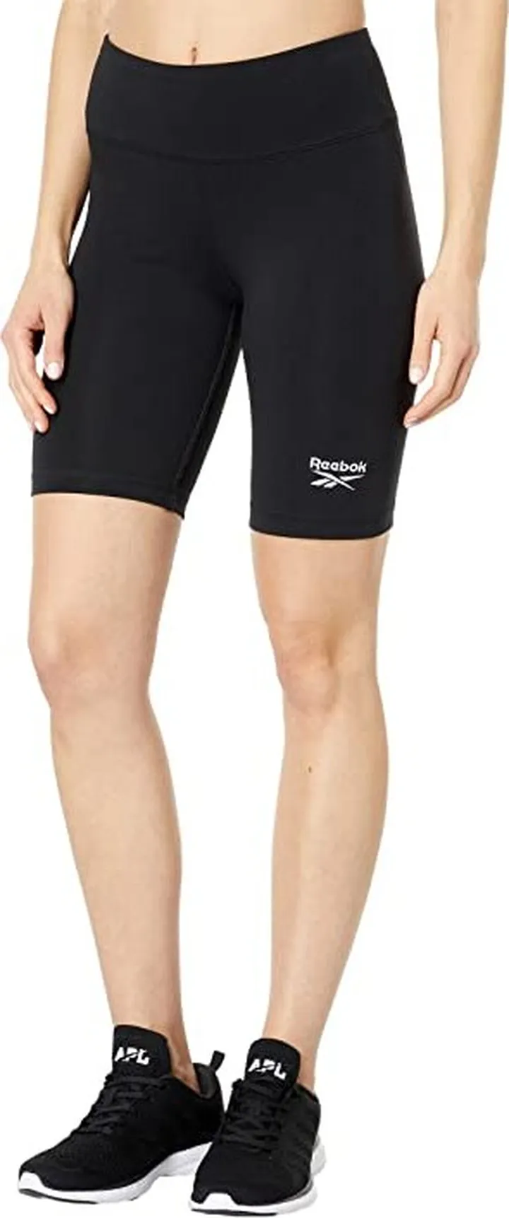 Reebok Identity Fitted Logo Bike Shorts (Black) Women's Shorts