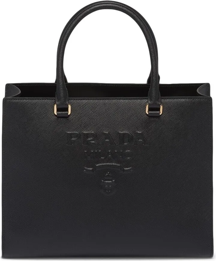 Medium Saffiano Leather Tote Bag