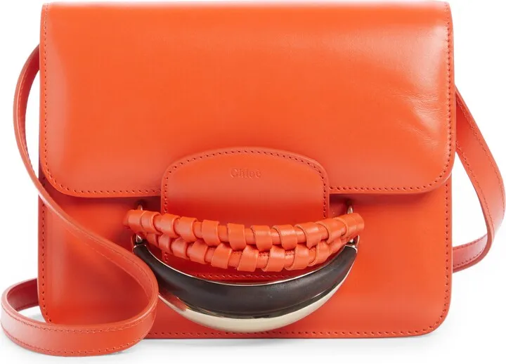 Kattie Braid Leather Box Shoulder Bag