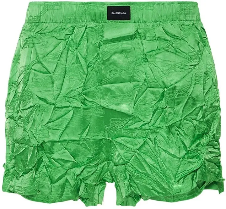 Monogram logo pajama shorts