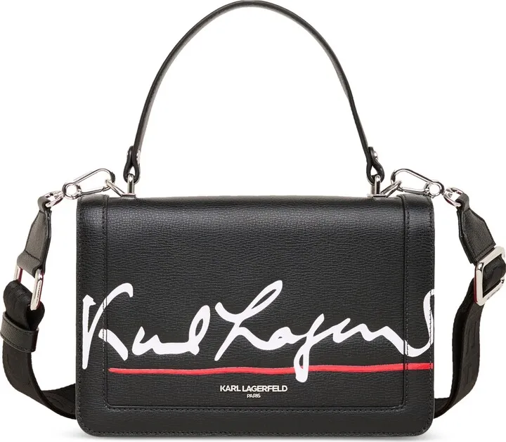 Karl Lagerfeld Paris Simone Karl Leather Small Crossbody