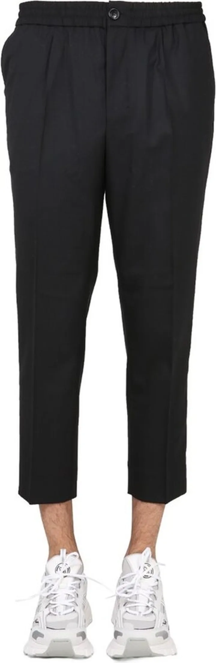 AMI Straight Leg Cropped Trousers