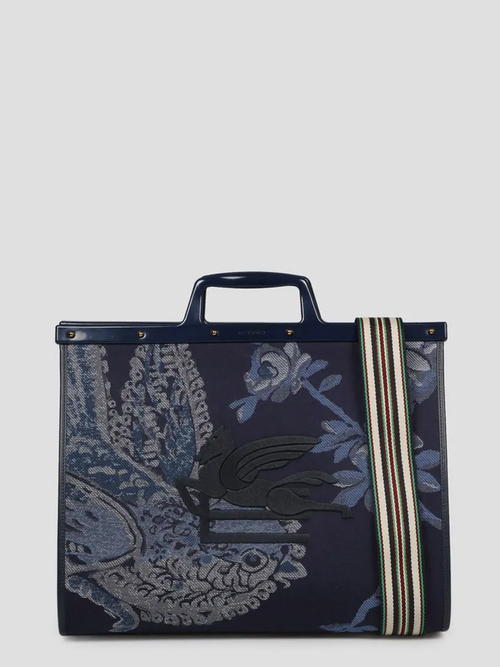 Large Jacquard Love Trotter Bag