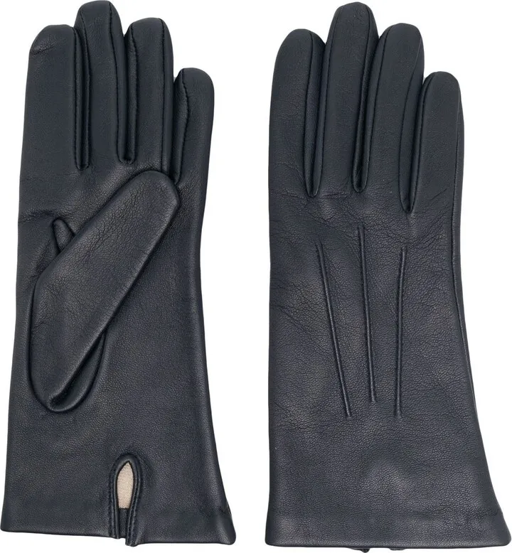 Stitch-Detail Lined Gloves