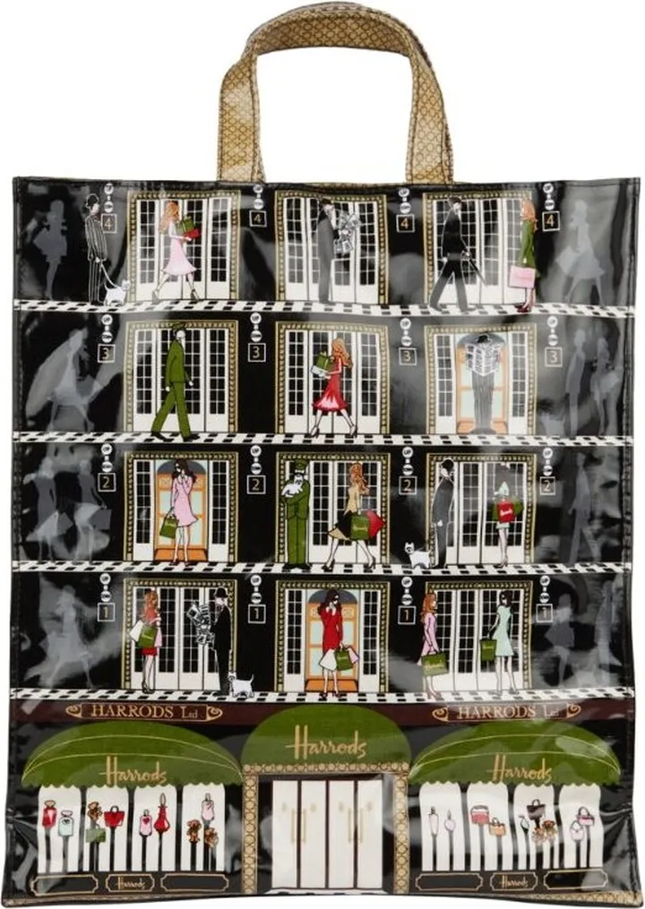 Harrods Large Elevators Shopper Bag