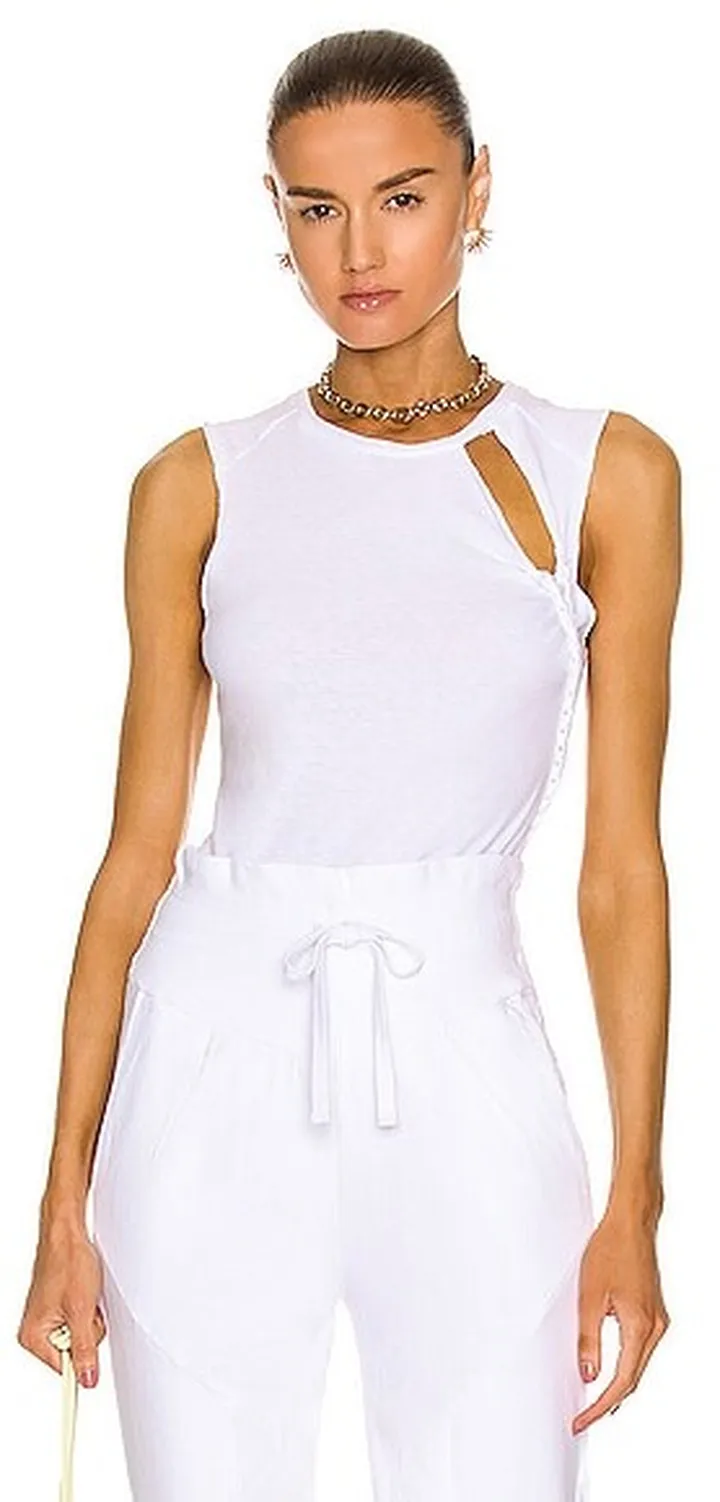 Noam Cliff Bodysuit in White