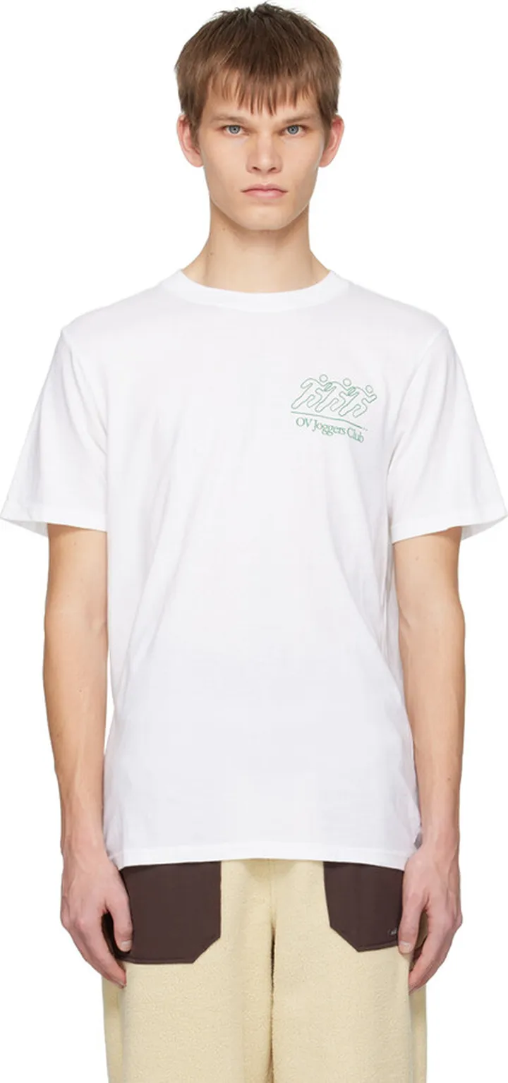 Outdoor Voices White 'Joggers Club' T-Shirt