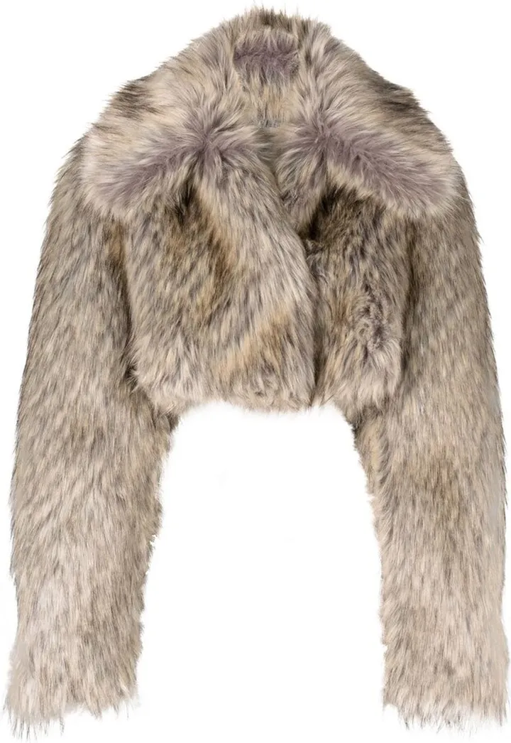 Faux-Fur Cropped Jacket