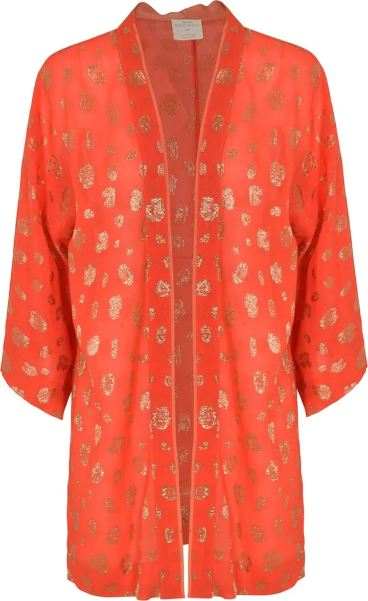 Open Front Embroidered Cape
