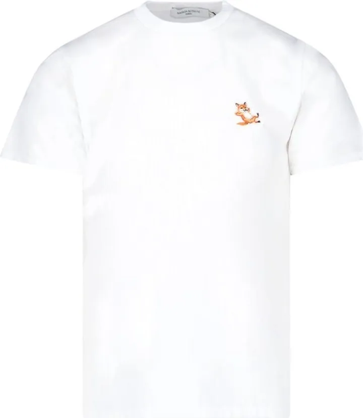 Maison Kitsuné Logo Printed Crewneck T-Shirt