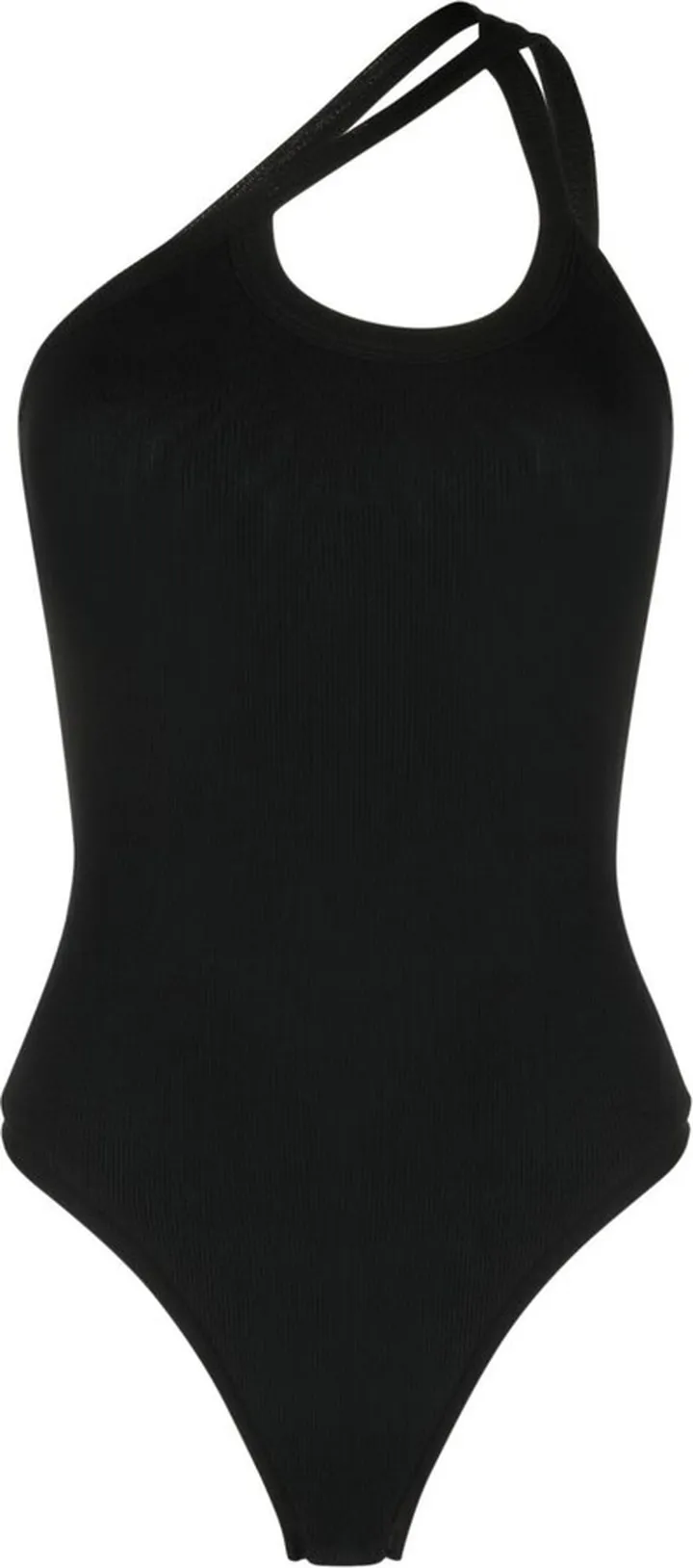 Black Paulis Asymmetric Bodysuit