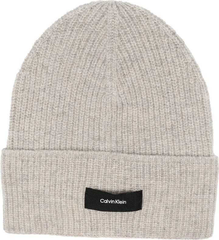 Logo-Patch Knitted Hat