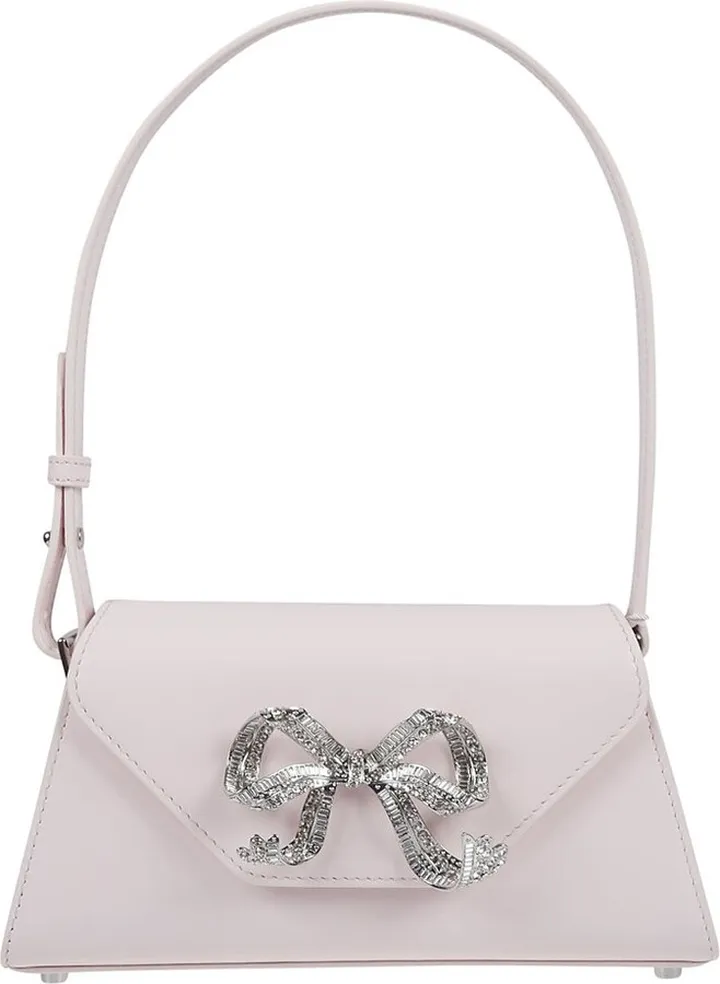 Self-Portrait Bow Embellished Mini Shoulder Bag