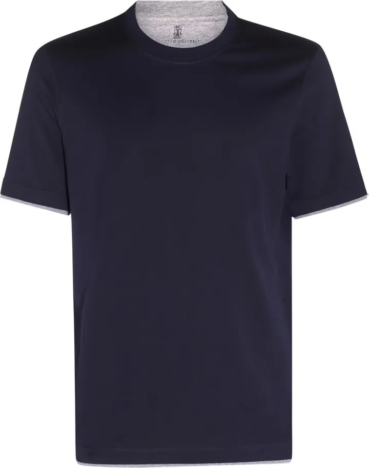 Brunello Cucinelli Logo Embroidered T-Shirt