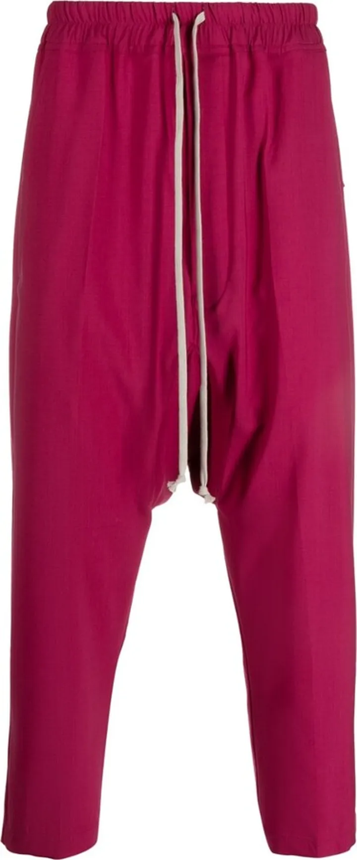 Cropped Drop-Crotch Trousers