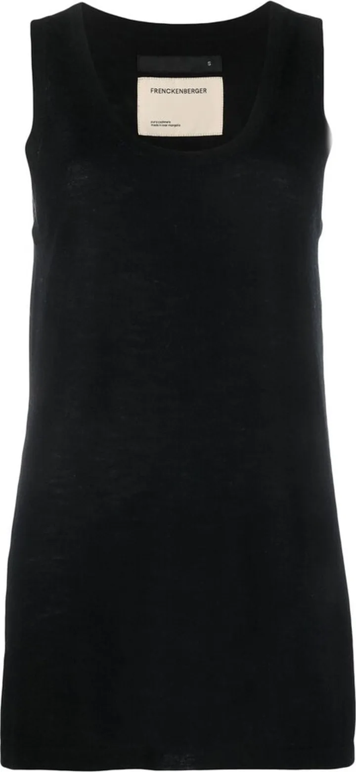 Fine-Knit Cashmere Tank Top