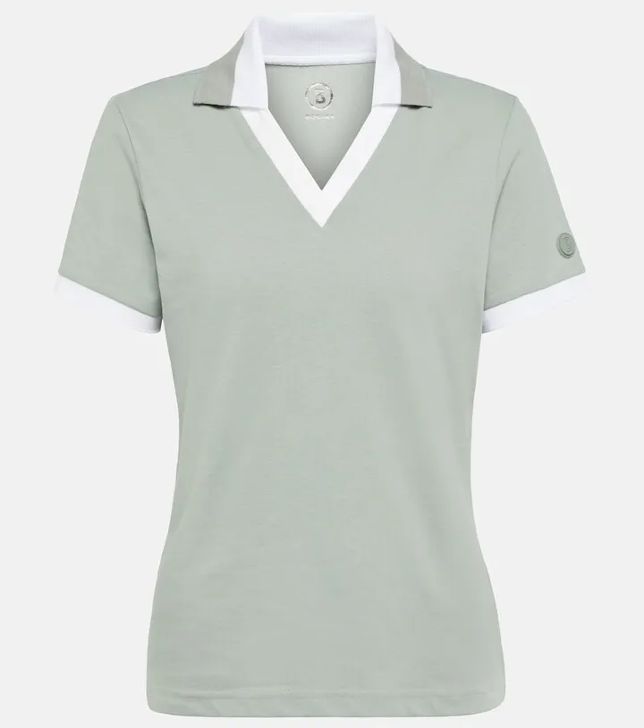 Luma cotton-blend polo shirt