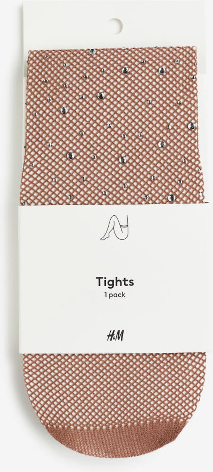 Rhinestone-embellished Fishnet Tights
