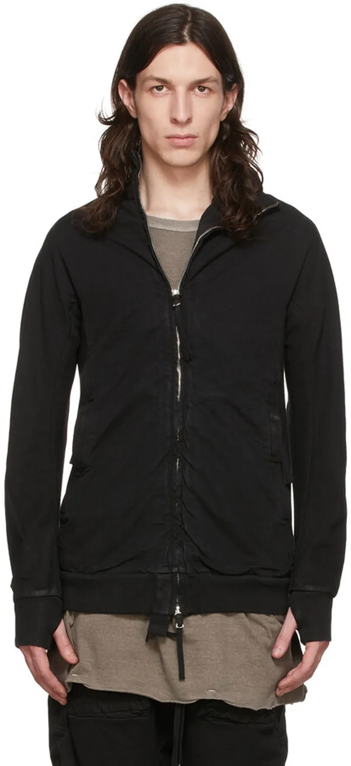 Boris Bidjan Saberi Black Cotton Sweater