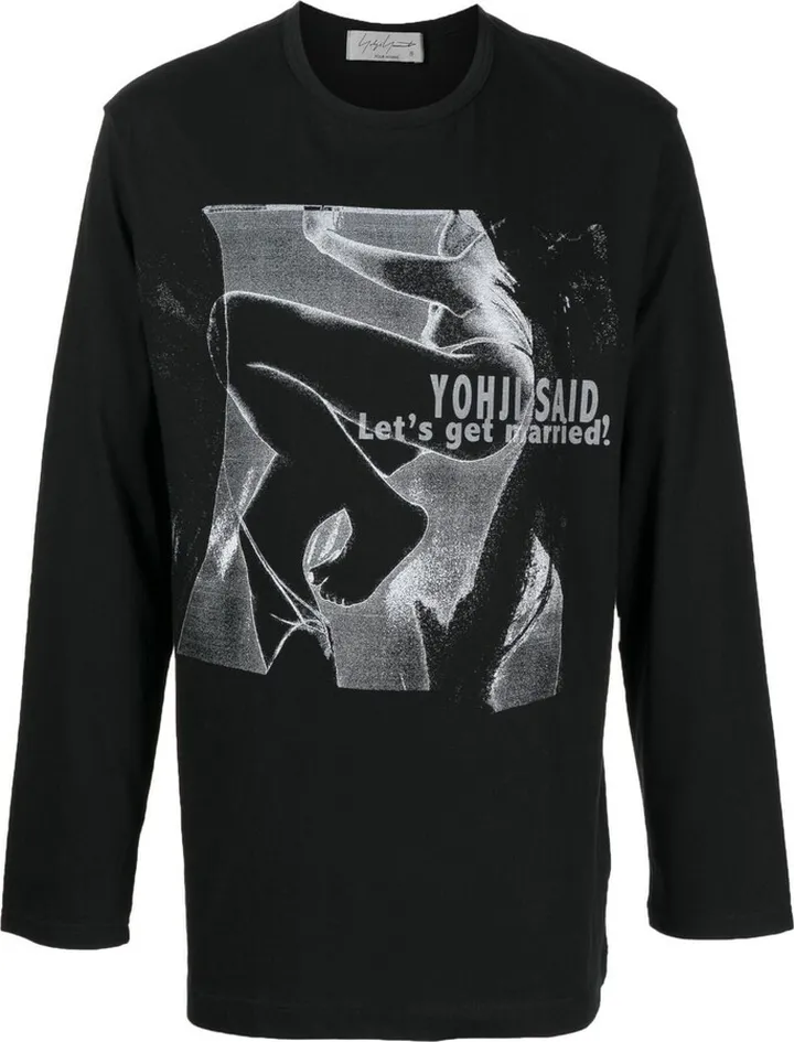 graphic-print long-sleeve T-shirt