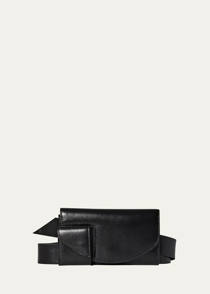 Horizontal Belt Bag in Calf Leather