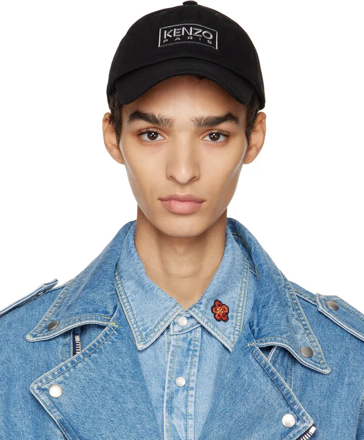 Kenzo Black Kenzo Paris Baseball Cap