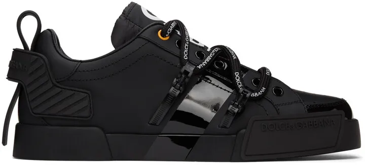 Dolce & Gabbana Black Portofino Sneakers