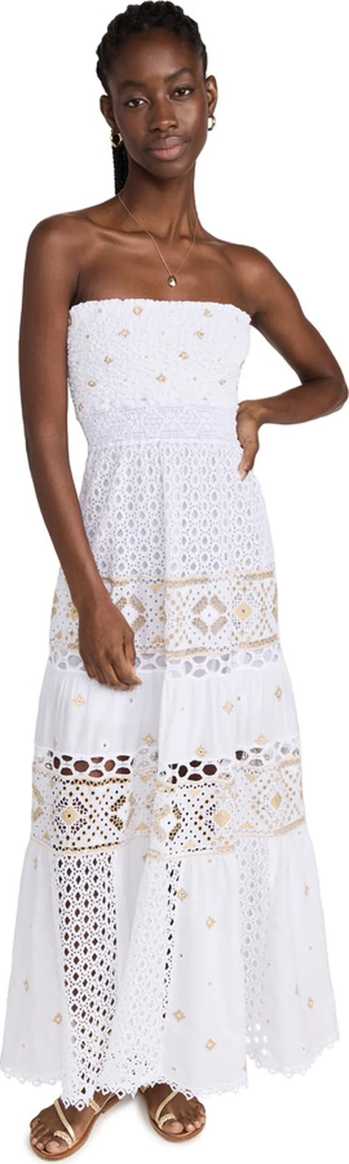 Temptation Positano Strapless Long Gold Dress