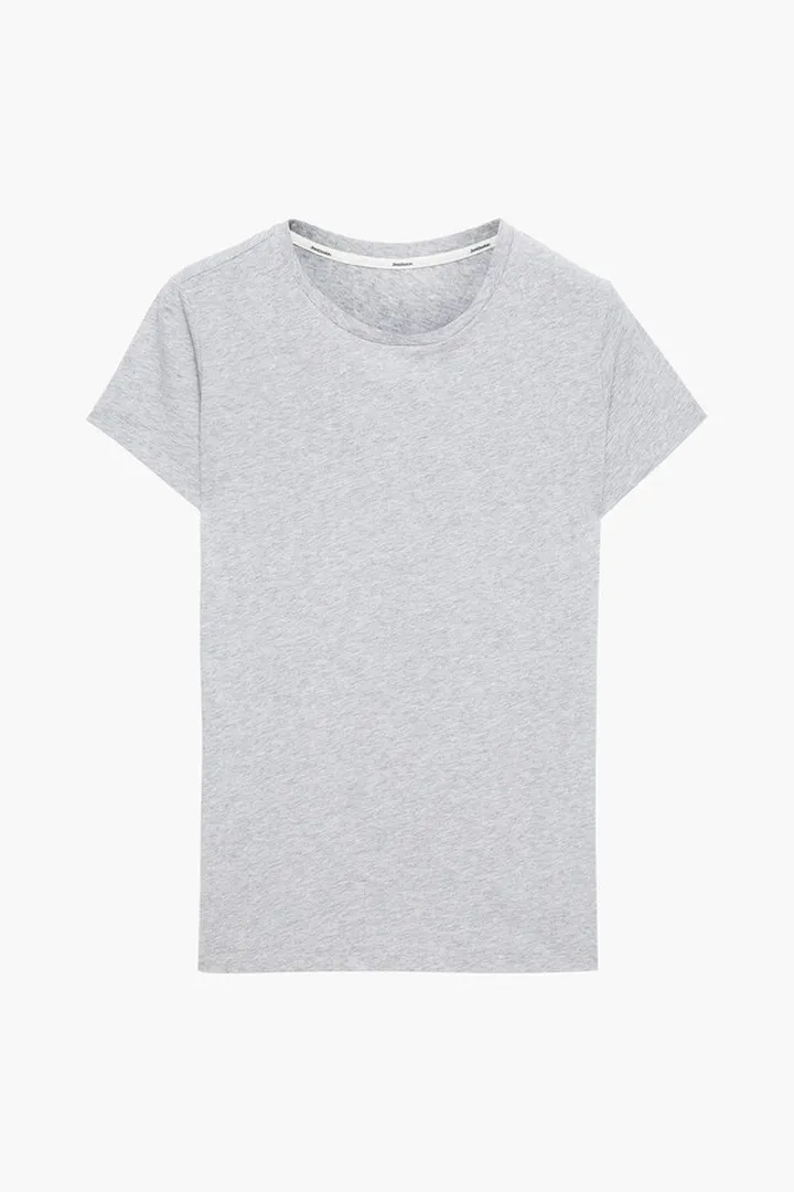 Mélange cotton-jersey T-shirt