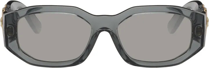 Versace Gray Medusa Biggie Sunglasses