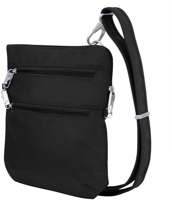 Travelon Anti-Theft Classic Slim Double Zip Crossbody