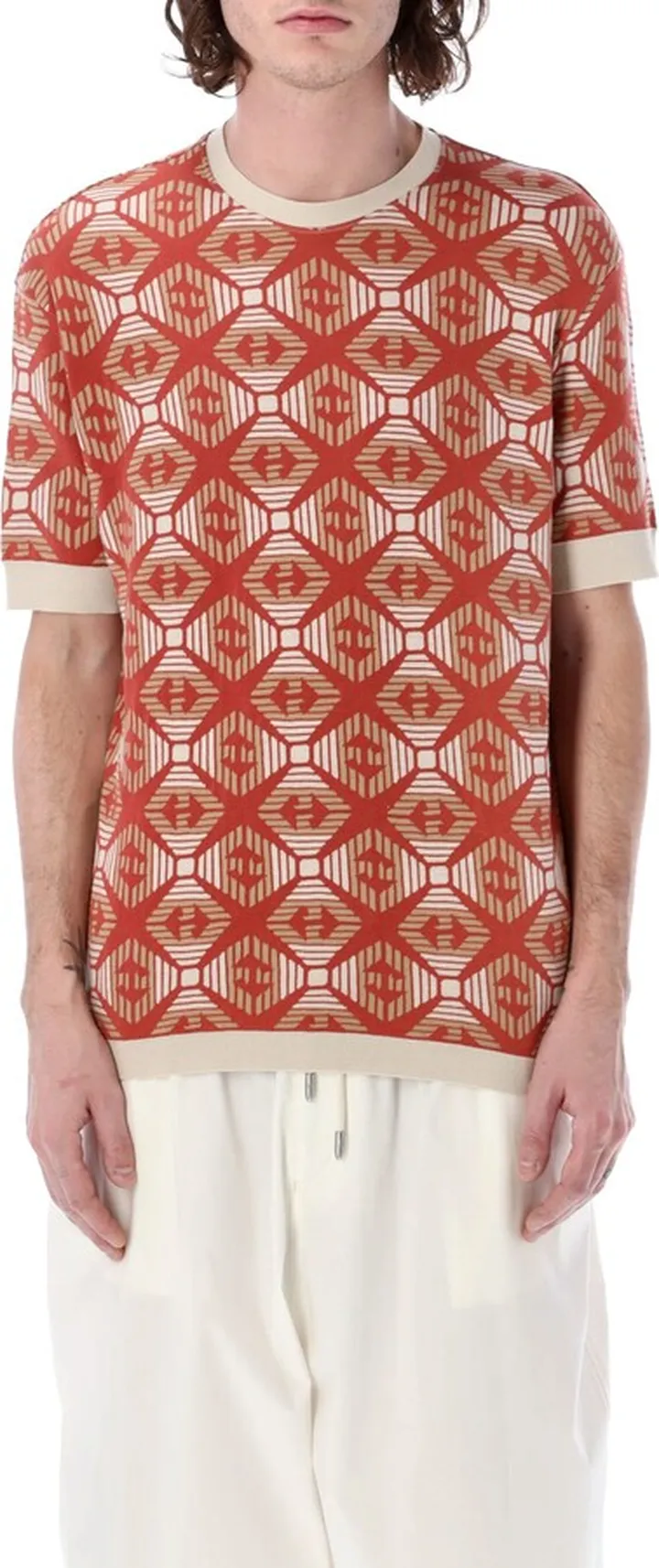Jacquard Motif T-shirt