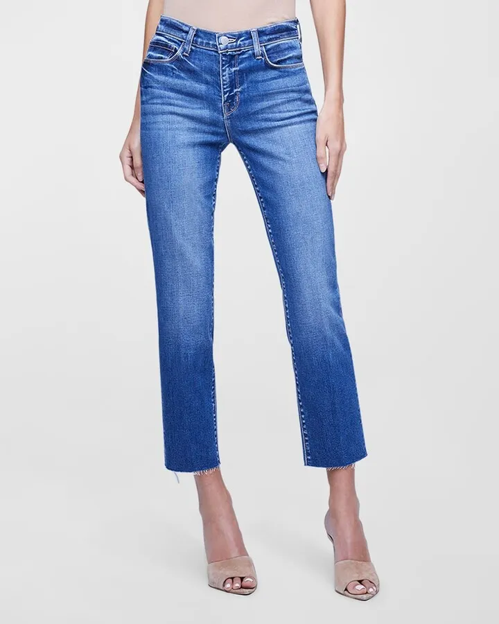 Sada High Rise Slim Crop Jeans