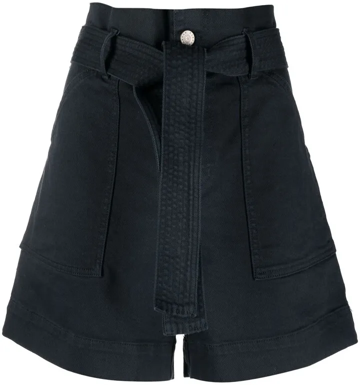 Paperbag-Waist Shorts