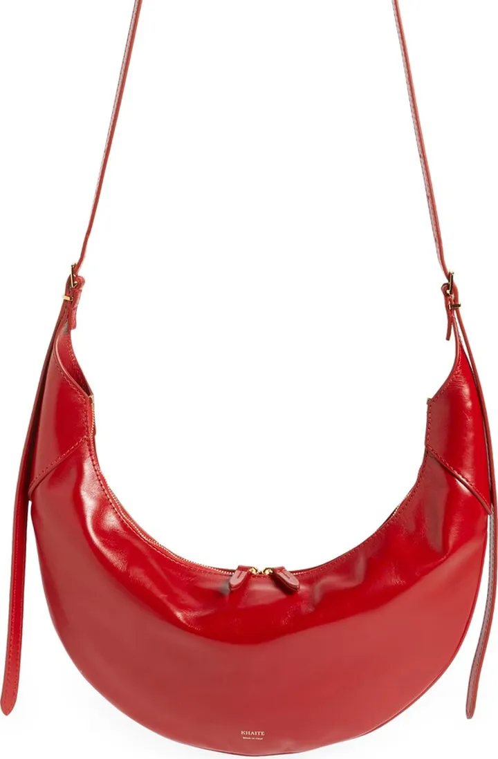 Medium Alessia Leather Shoulder Bag