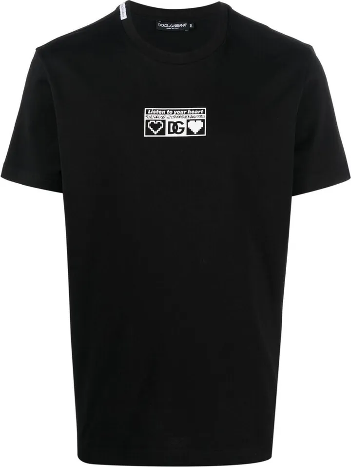 logo-print cotton T-shirt