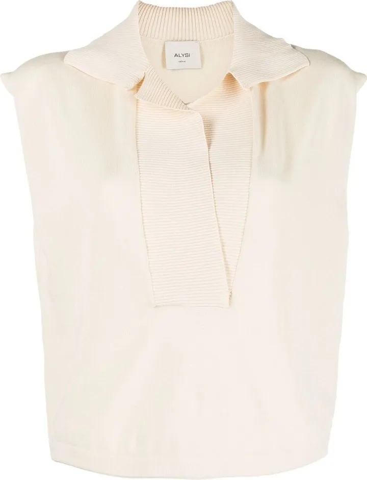 Ribbed-Knit Cotton Top