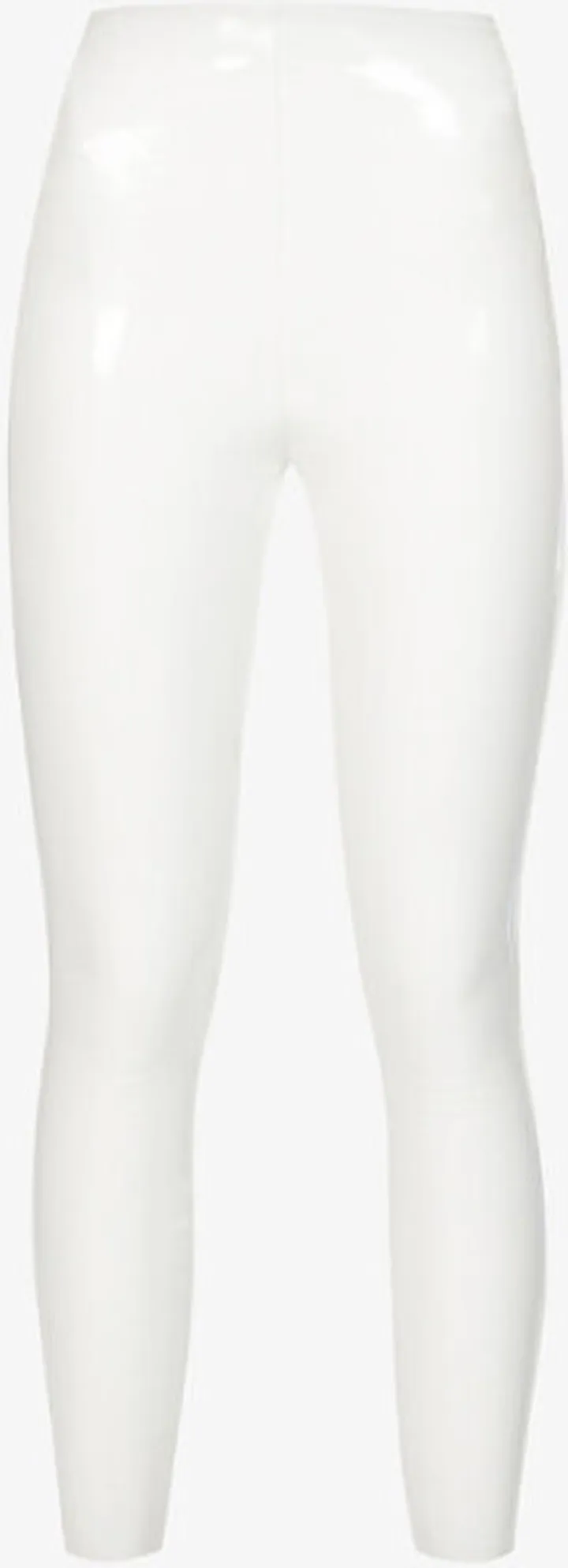 Womens White Com Patent Leather Leggings