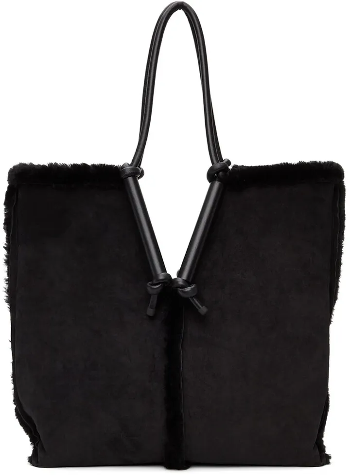 Bottega Veneta Black Bolster Tote