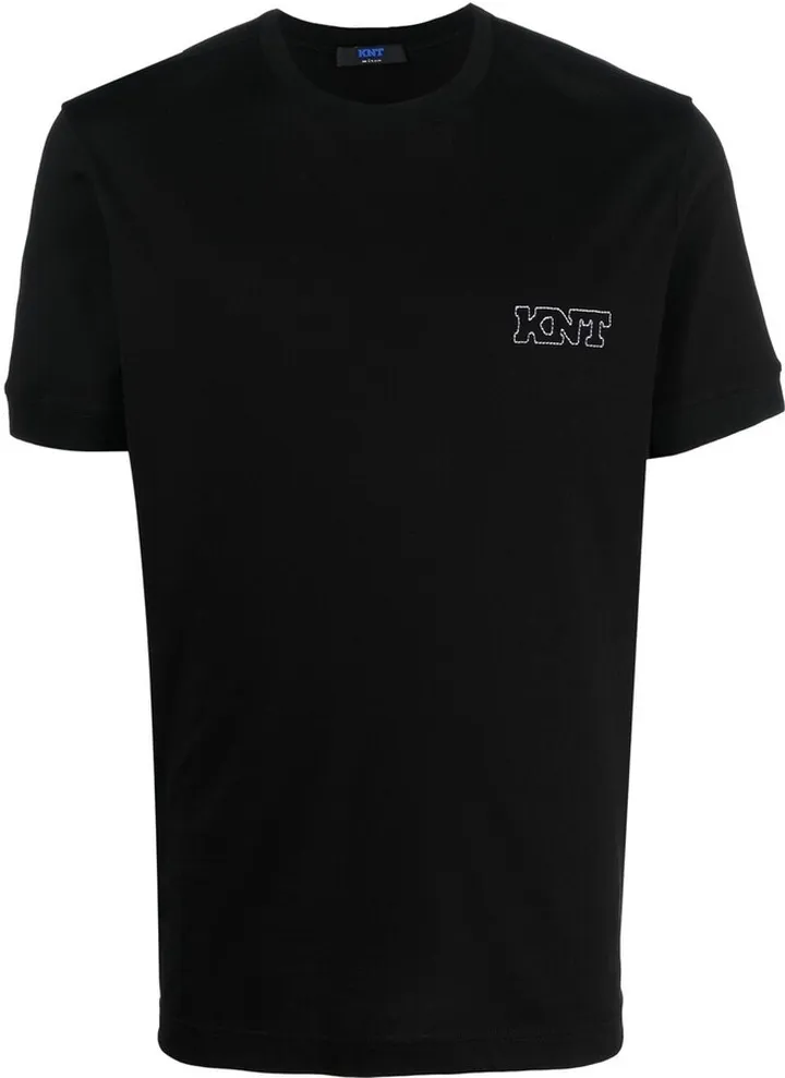 logo-embroidered cotton T-shirt