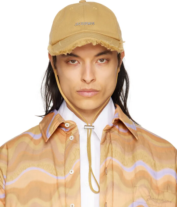 Jacquemus Beige Le Raphia 'La Casquette Artichaut' Cap