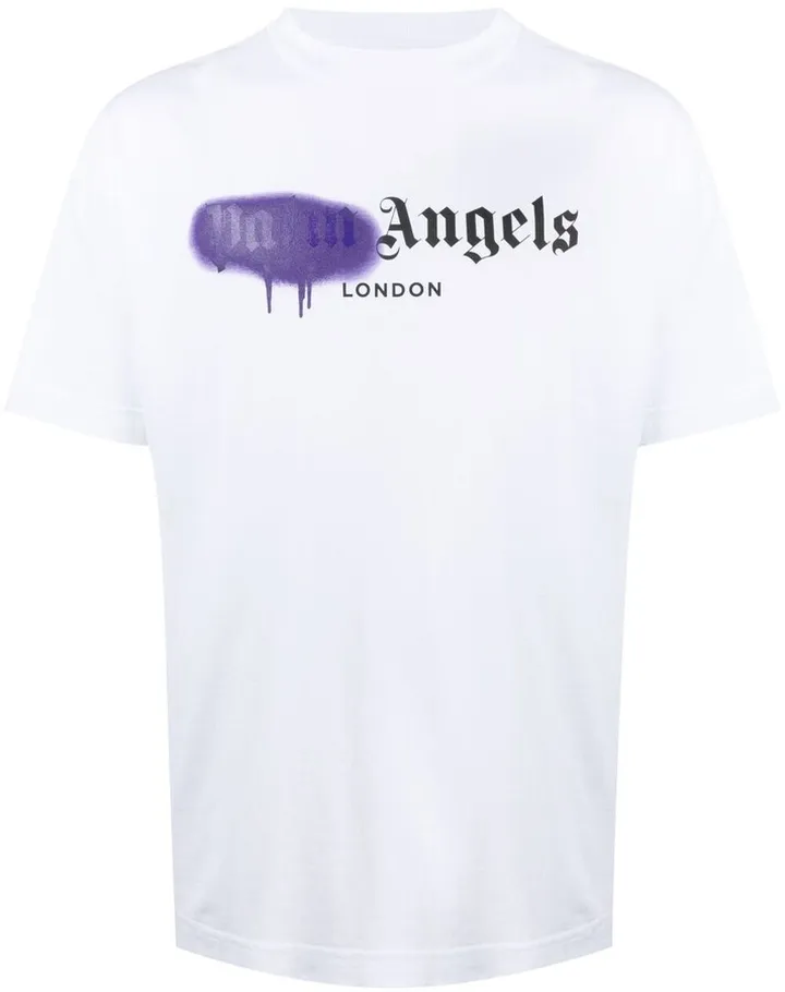 spray paint-print T-shirt