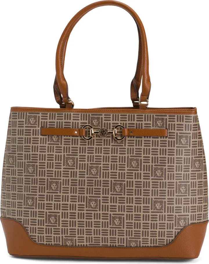 Large Lion Logo Horsebit Tote