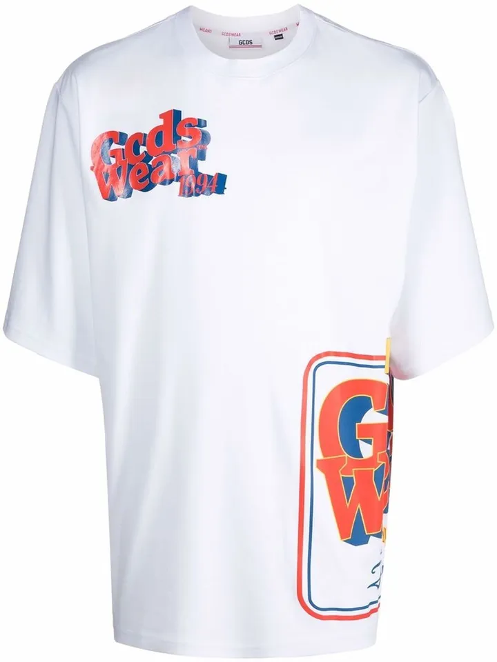 logo-print oversized T-shirt