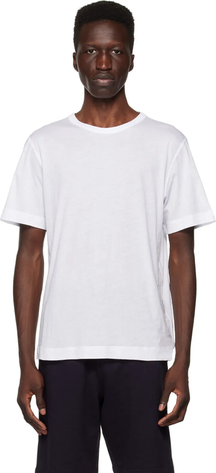 Dries Van Noten White Overlock Stitch T-Shirt